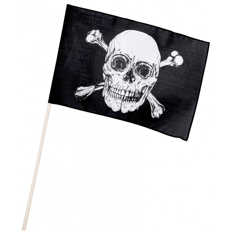 Piraten Totenkopf Flagge 43cm